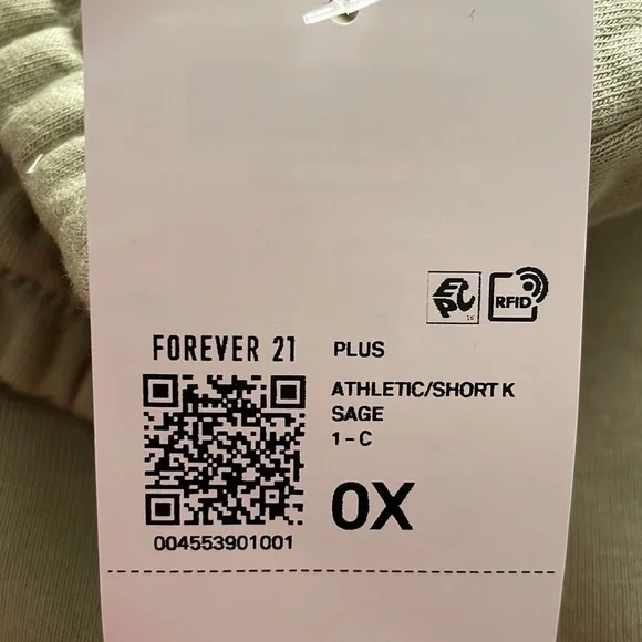 NWT Sage Athletic Shorts / Forever 21 Size 0X - Picture 3 of 4